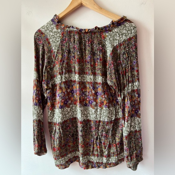 Everleigh Multicolor Bohemian Blouse S - Picture 8 of 8